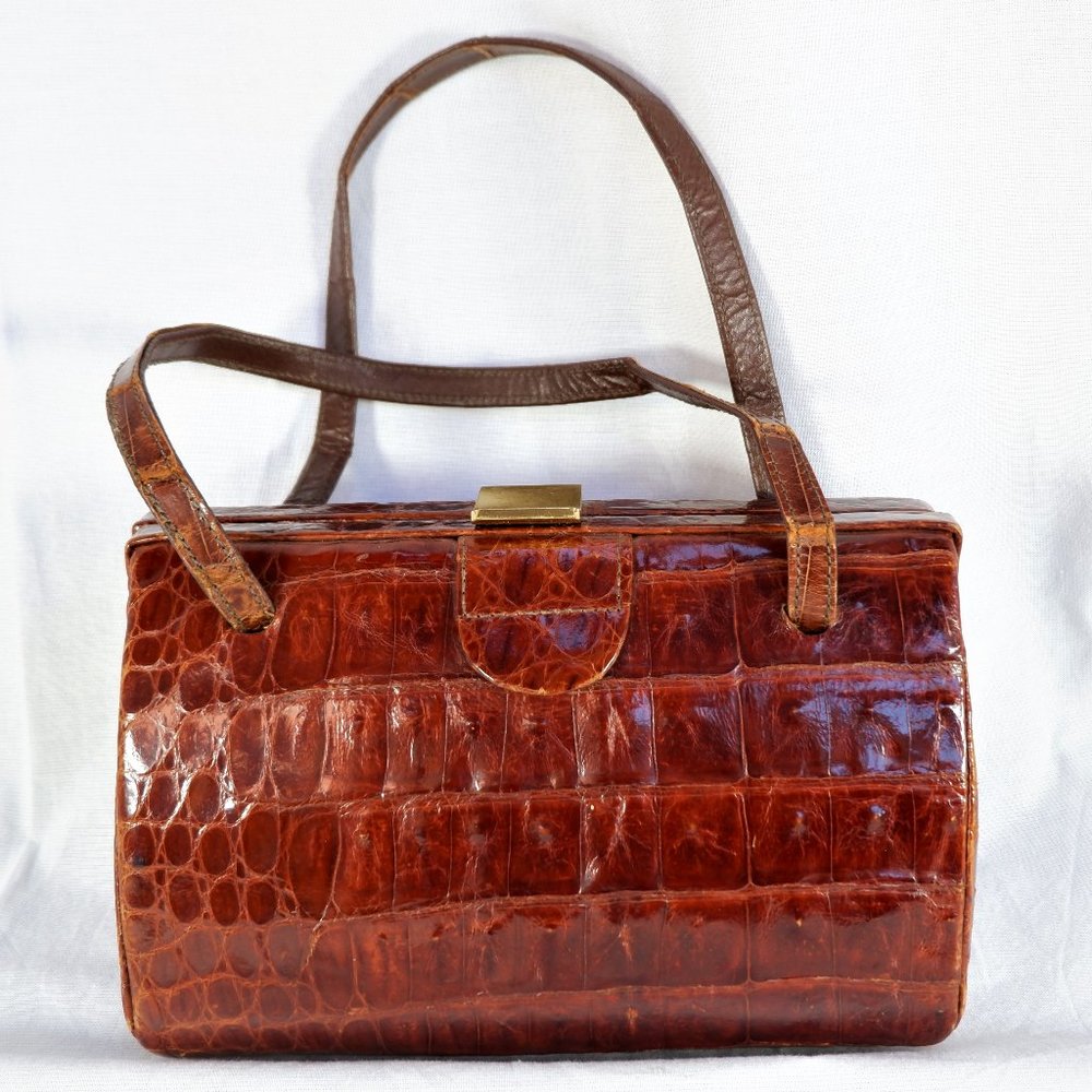 Vintage Bon Ton & Company Crocodile/Alligator Bag